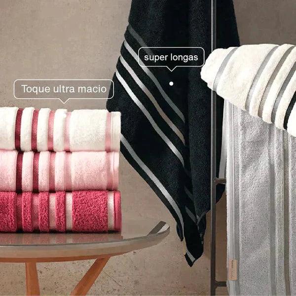 Kit com 15 Toalhas Super Banhão + 5 Toalhas de Rosto de Brinde