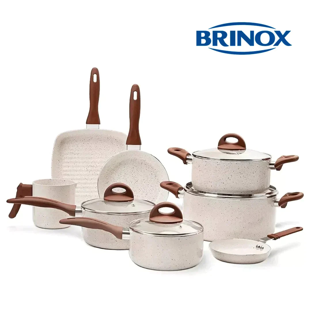 Jogo Completo 9 Panelas Ceramic® + 13 Utensílios de Brinde