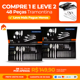Faqueiro Búzios Tramontina 24 Peças - Portátil e Elegante (LEVE 2 E ECONOMIZE)